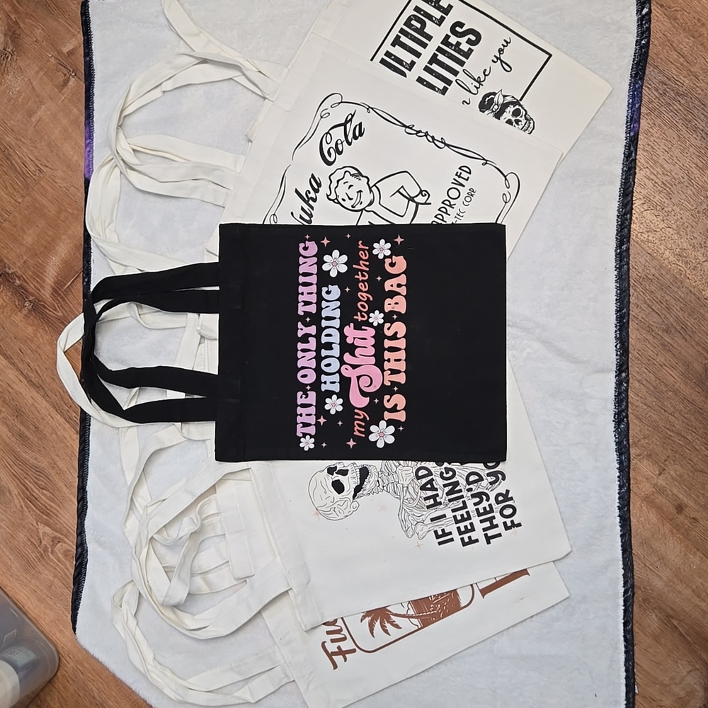 curios.by.lady.d Hand Crafted Graphic Tote Bag